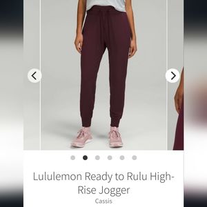 Lululemon sz. 4 Ready to Rulu High-Rise Jogger Cassis